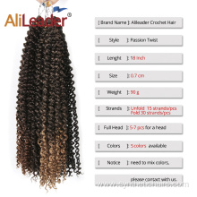 Ombre Passion Twist Crochet Hair Synthetic Hair Extension